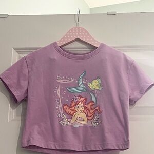 Disney’s Little Mermaid Purple Short Sleeve Shirt